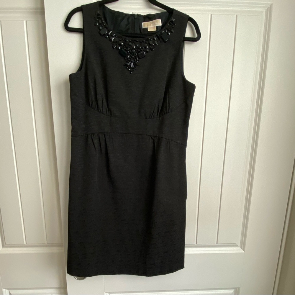 Michael Kors Black Professional dress w/beading